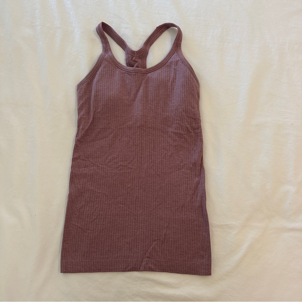 Lululemon ebb to street tank - pink/mauve